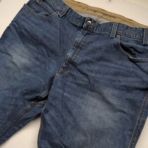 Duluth Trading Co Men's Ballroom Double Flex Relaxed Fit Denim Jeans 44 x 28